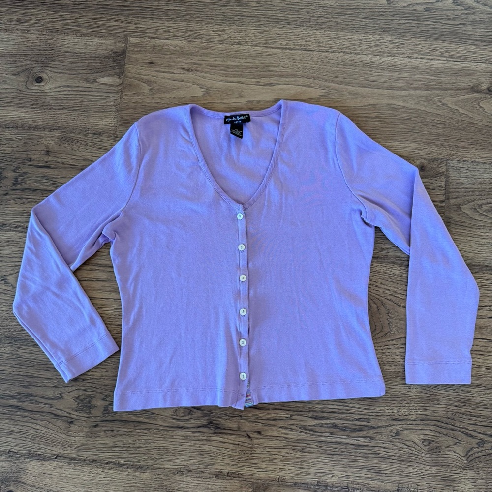 Alexandra Bartlett Lavender Knit Top